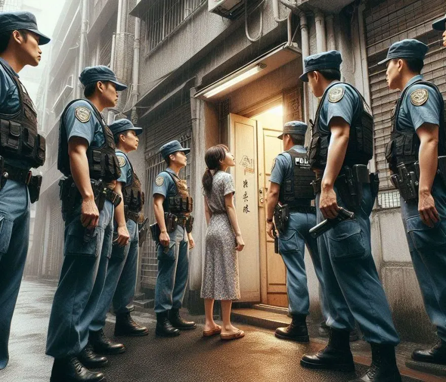 快訊/「疑藍心湄堂妹」被控強佔民宅！通緝犯男友落網　女與警方對峙畫面曝