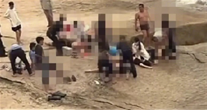 合影成遺照！1家5口在海中礁石上拍照被海浪捲走　4人溺亡1人獲救