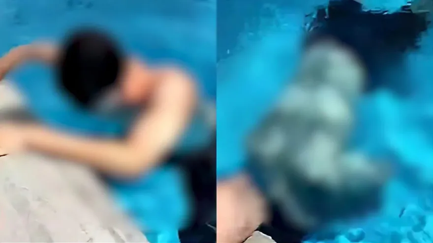 影/驚悚！游泳教練練憋氣「突水中抽搐」　沉入池底溺斃…家屬控同事：只顧拍片