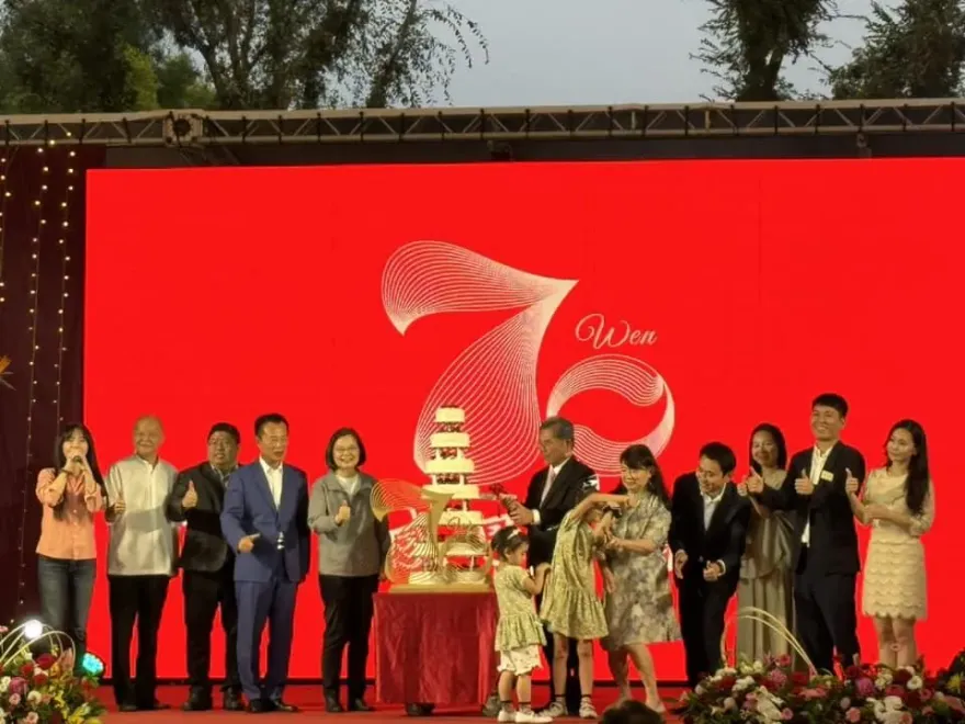 特赦？陳明文「70歲壽宴」蔡英文、陳水扁到場祝賀　扁討人情引聯想