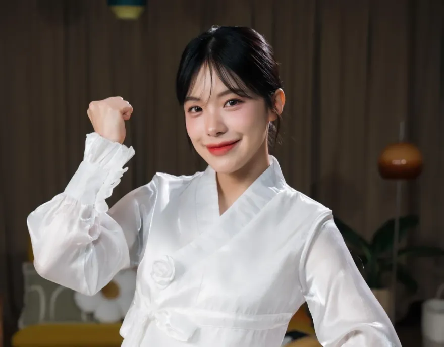 李多慧不藏了！「愛的結晶」六月底亮相　披白色傳統韓服曝約會撒嬌祕技