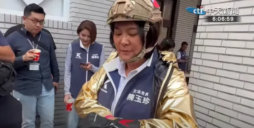 國會改革三讀決戰517　陳玉珍全副武裝