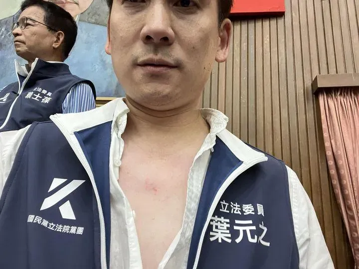 國會再爆激烈肢體衝突　葉元之慘被抓傷怒嗆民進黨暴力黨