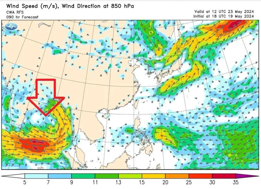 梅雨製造機來了！鄭明典曬「1圖」　他驚呼：步步朝台灣撲過來