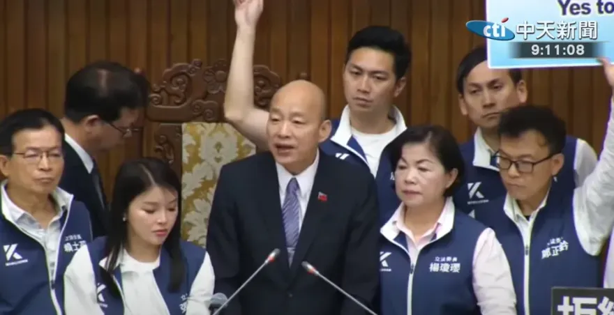 影/韓國瑜拋善意！召集三黨團討論遭民進黨拒絕　談立院衝突被綠委無理嗆聲