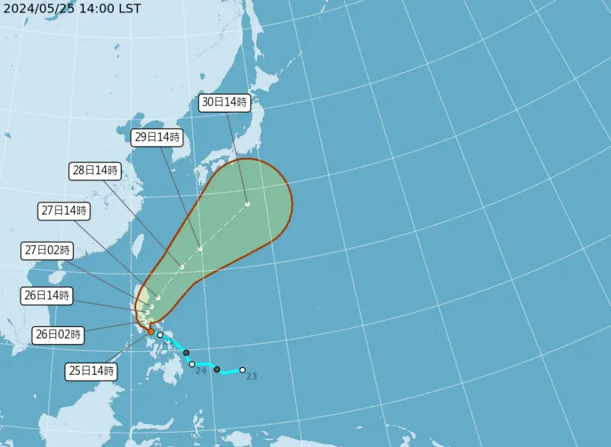 輕颱「艾維尼」今晚8時恐生成　下週鋒面水氣降雨「一片紅」