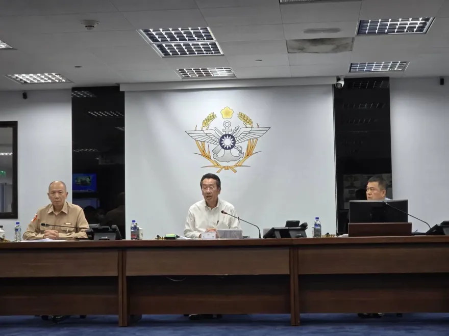 圍台軍演落幕！顧立雄赴國防部應變中心指示解除各級開設