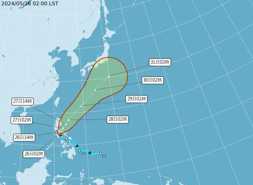 首颱艾維尼最快今生成！5/28鋒面挾強對流　全台「雨彈連炸3天」