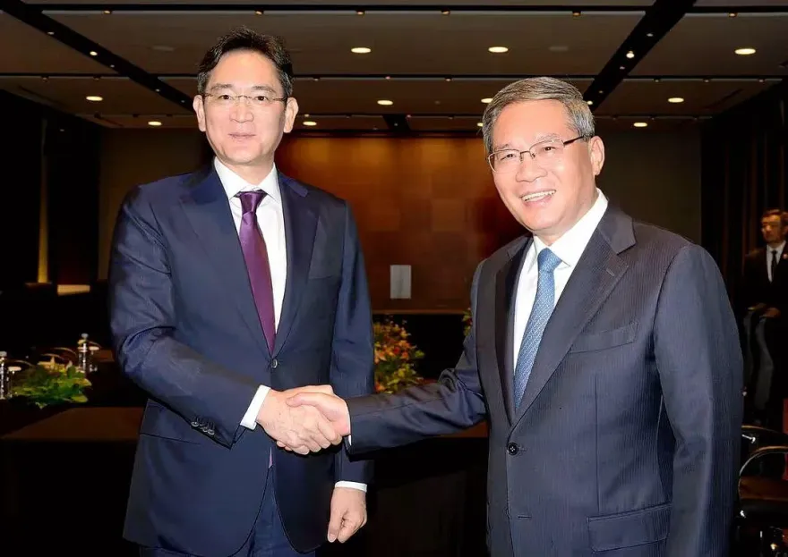 只見他一人！李強訪韓會面三星李在鎔　強調合作是「兩國共贏」