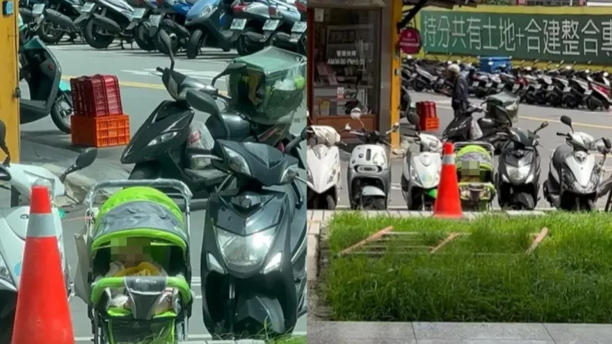 太誇張！離譜嬤把嬰兒丟停車格　自己跑去爽逛家樂福吹冷氣