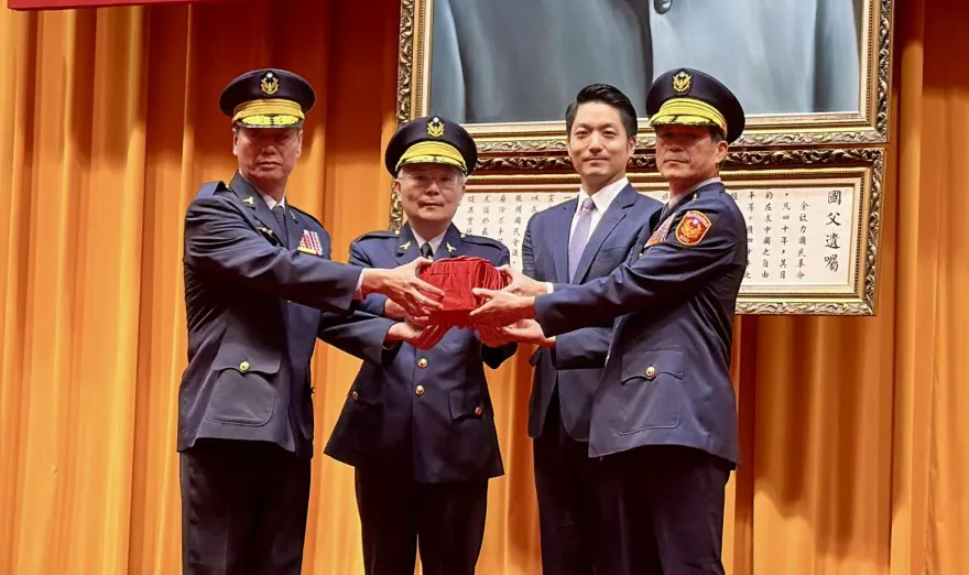 快訊/台北市警察局長李西河布達　蔣萬安出席：互動很好！