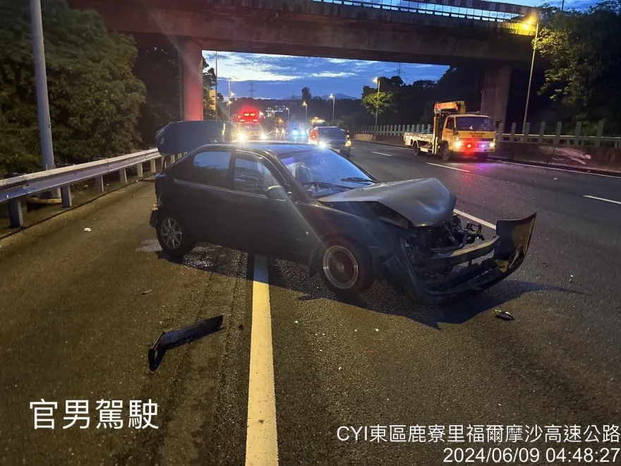 國3嘉義酒駕逆向釀多車連環撞　酒測值0.41