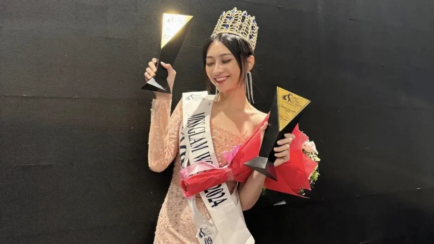 中信啦啦隊高曼容奪世界冠軍！選美摘后冠喊：Taiwan我們做到了