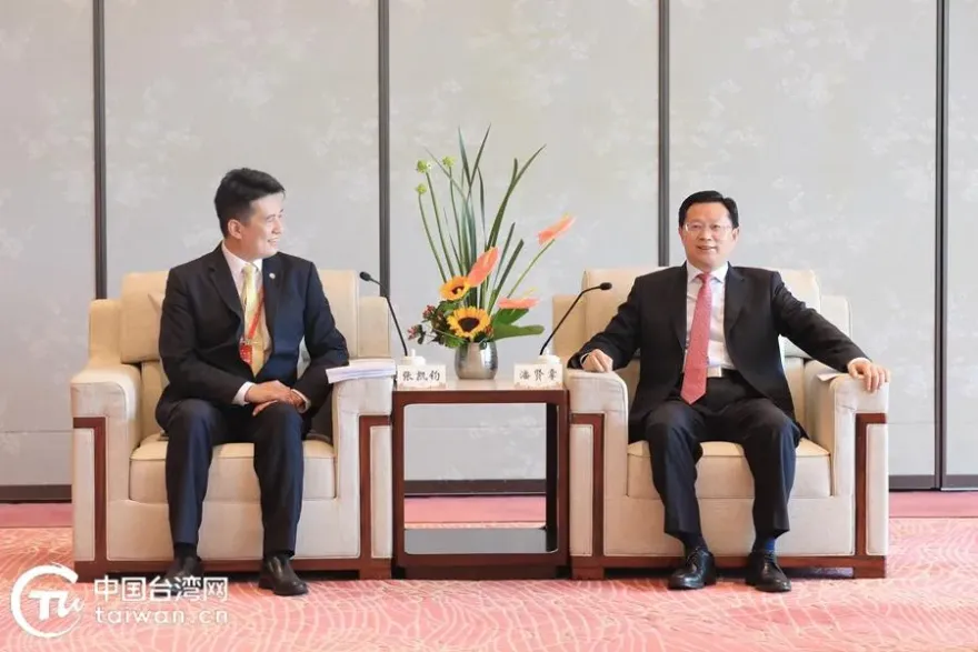 陸國台辦副主任海峽論壇見民眾黨代表　張凱鈞重提柯P「兩岸一家親」