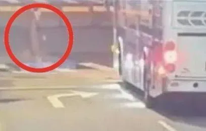 快訊/捲進車底畫面曝！7旬翁北車旁走斑馬線遭國光客運撞上　疑內輪差釀禍