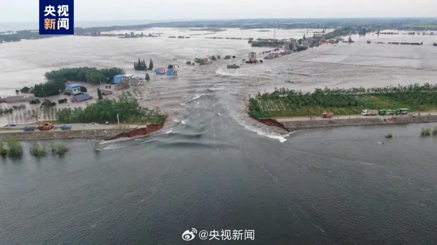 影/湖南洞庭湖決堤缺口超150公尺！5755人緊急轉移...習近平發聲了