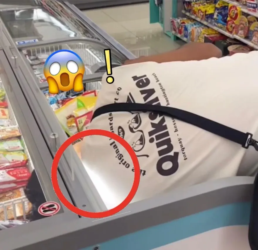 獨/噁爆！他半身塞進超商冰櫃「打開胳肢窩」　冰棒全被汗味玷污