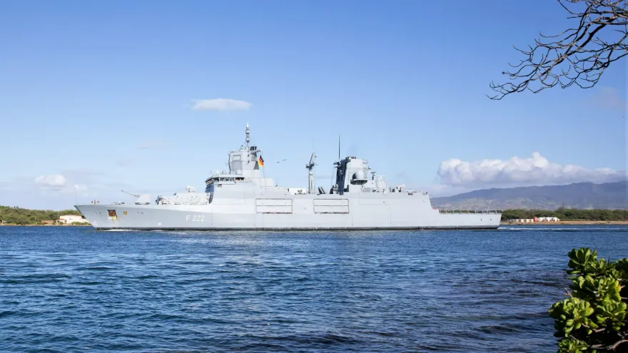 國防部證實　德國軍艦22年來首度穿越台灣海峽