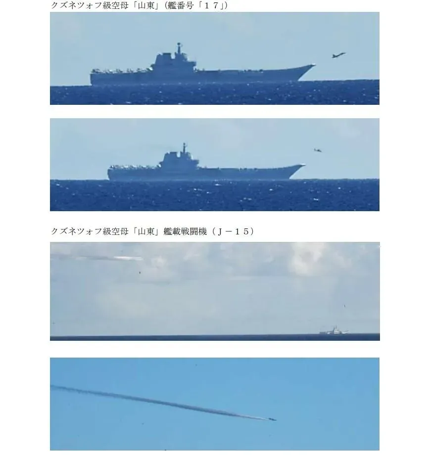 大陸山東號航艦操演　日本：1星期軍機起降多達380架次