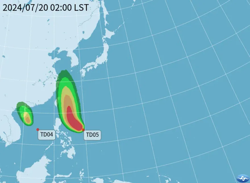 「雙颱」今將生成！7/24恐增強變中颱　風雨不可小覷