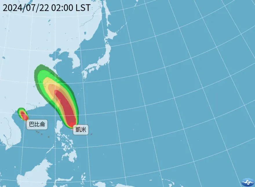 凱米來勢洶洶！有望放颱風假？　「基北北桃宜」暴風圈侵襲率超過8成