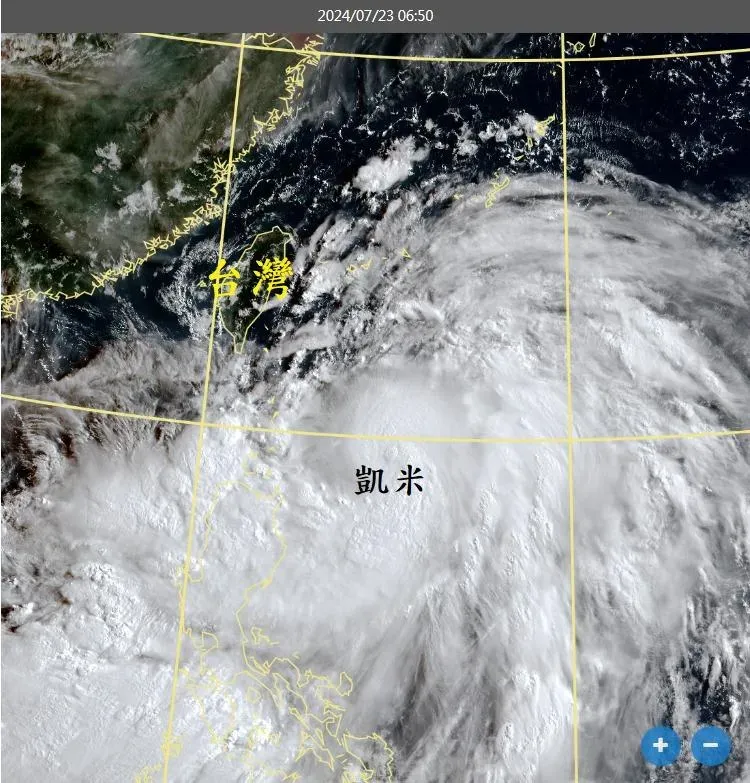 來勢洶洶！凱米颱風「對流爆發」強度消長　鄭明典：結構應該會增強