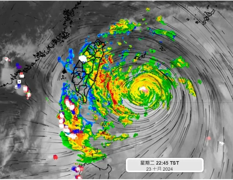 凱米核心直撞大台北！「風雨最劇」時間點曝光　專家示警：中南部小心了