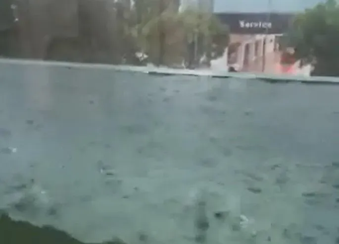 高雄淹水慘況曝！居家景觀落地窗「陽台慘變水族箱」　主委加碼送小噴泉