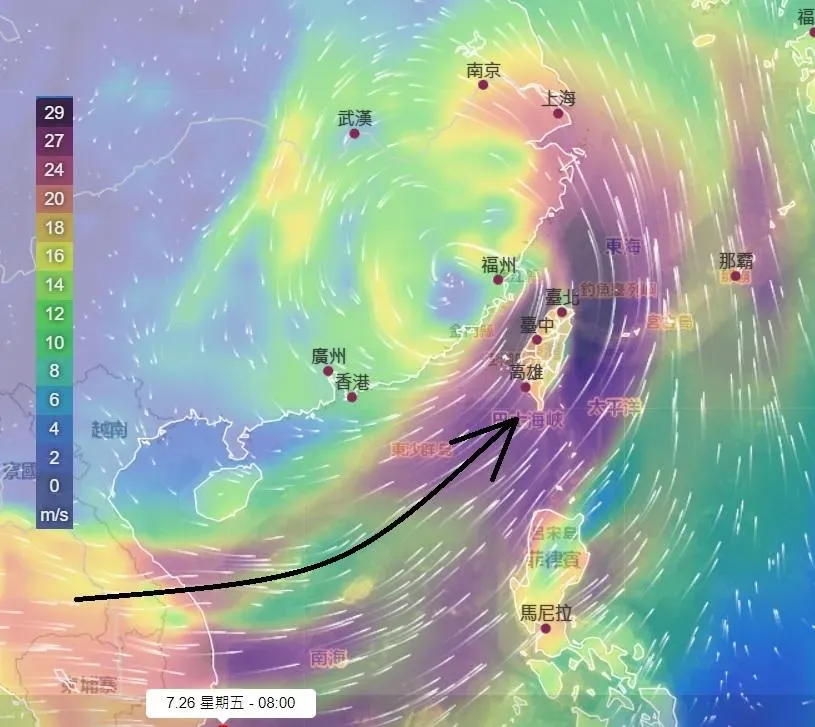 為何中南部淹超慘　鄭明典1圖解惑：受颱風引進西南氣流影響