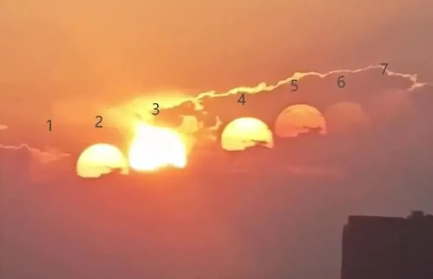 影/后羿在哪？成都驚現「7個太陽同框」 天文專家曝真相