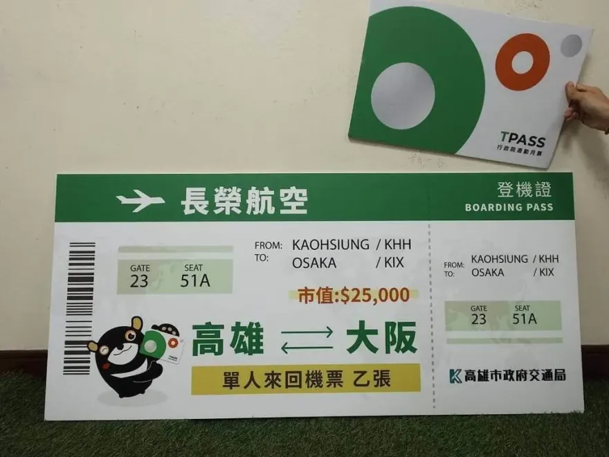 快現身！TPASS抽獎「大阪來回機票」高中生得主神隱　高市府籲速領取