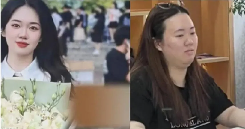 判若兩人！「上班1年暴肥40公斤」　陸正妹OL曬對比照果斷離職