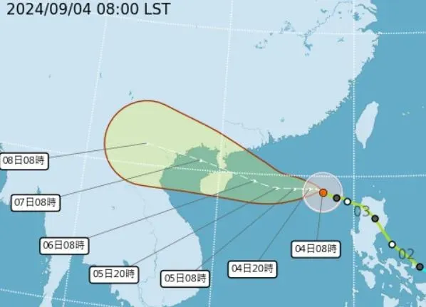 摩羯轉中颱！部分地區注意「高溫及降雨」　氣象署：不排除轉強颱