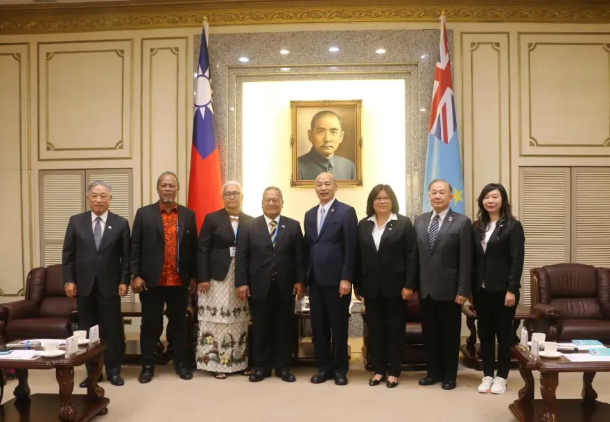 會見韓國瑜　吐瓦魯國會議長：台吐雙邊合作強健