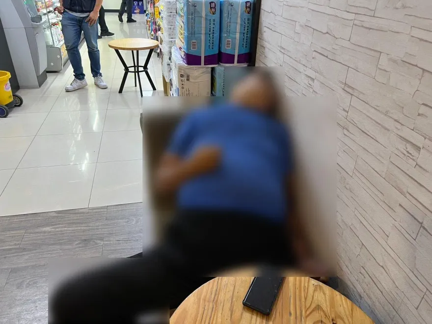 彰化男猝死超商沙發　休假消防員驚見「已出現屍斑」