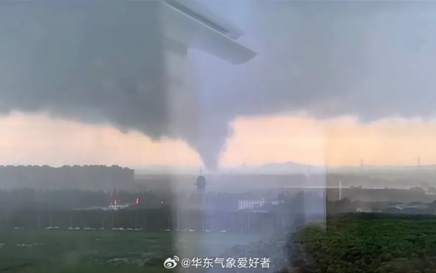 「葡萄桑」二次登滬驚現龍捲風　多地暴雨市區淹水28萬學童停課