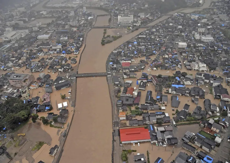 影/日本石川縣降「歷史性豪雨」導致逾10人失蹤　7旬翁在家遇山崩罹難