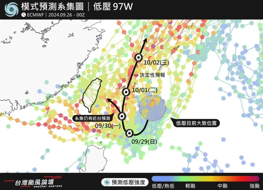 準颱風將「V字型」大迴轉緊貼台灣　專家：東部、北部雨勢免不了