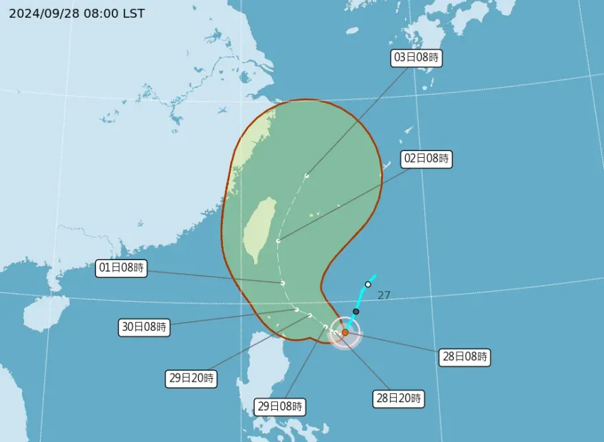輕颱山陀兒虎視眈眈！強降雨區落在「這4處」　氣象署示警：及早防颱