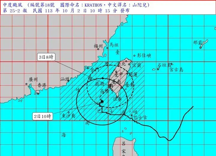 山陀兒太難搞！愈慢減弱愈快　氣象粉專曝：登陸後會很快潰散