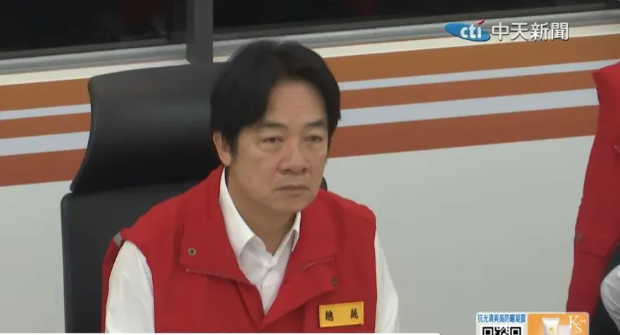 賴清德視察災變中心！黃揚明見全場官員「1動作」　大嘆：台灣北韓化