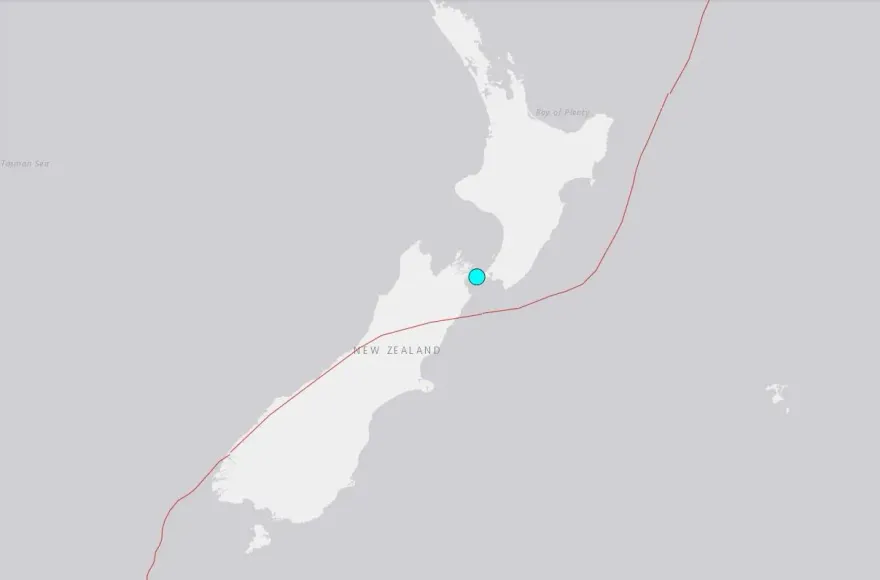 紐西蘭中部規模5.7地震　多地明顯搖晃