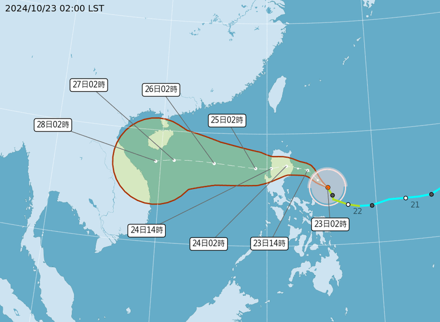 潭美颱風挾雨彈開轟！北部、東部豪雨炸到發紫　新颱「康芮」對台影響曝