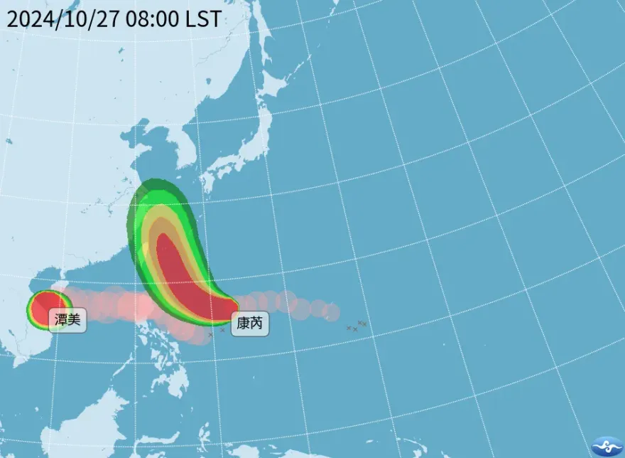 康芮颱風10/30最接近台灣！將是外圍環流+東北季風　北北基宜嚇怕