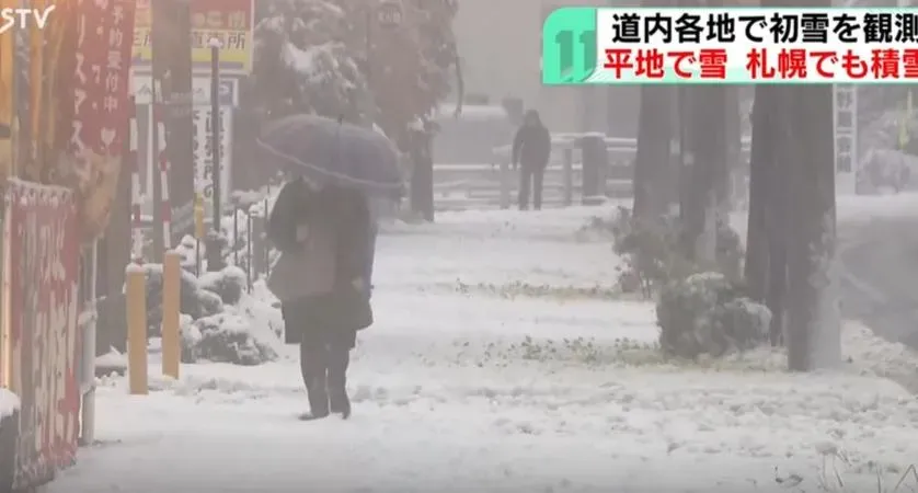 北海道今冬陸續降雪札幌氣溫逼近攝氏零度　民眾出門困難抱怨連連