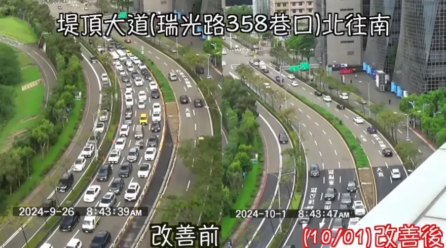 北市內科交通尖峰壅塞改善　警：行車時間縮短民眾有感