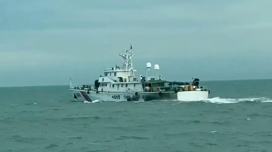影/直擊現場！大陸4海警船同日兩度接近金門海域　海巡巡防艇對應驅離