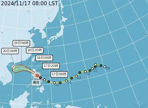 2024風王登場！萬宜轉強颱　北東迎豪雨強風「下探19度」