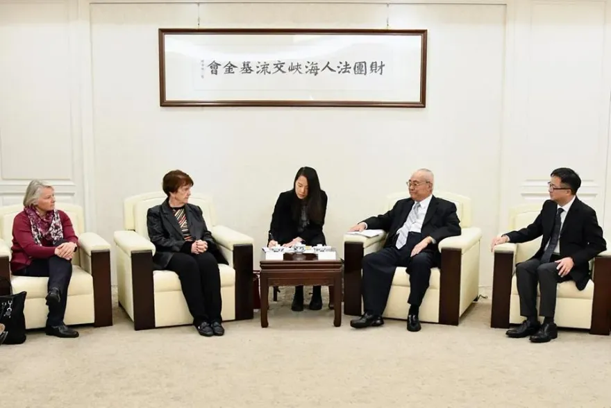 美外交政策全國委員會訪海基會　吳豊山：努力恢復兩岸對話