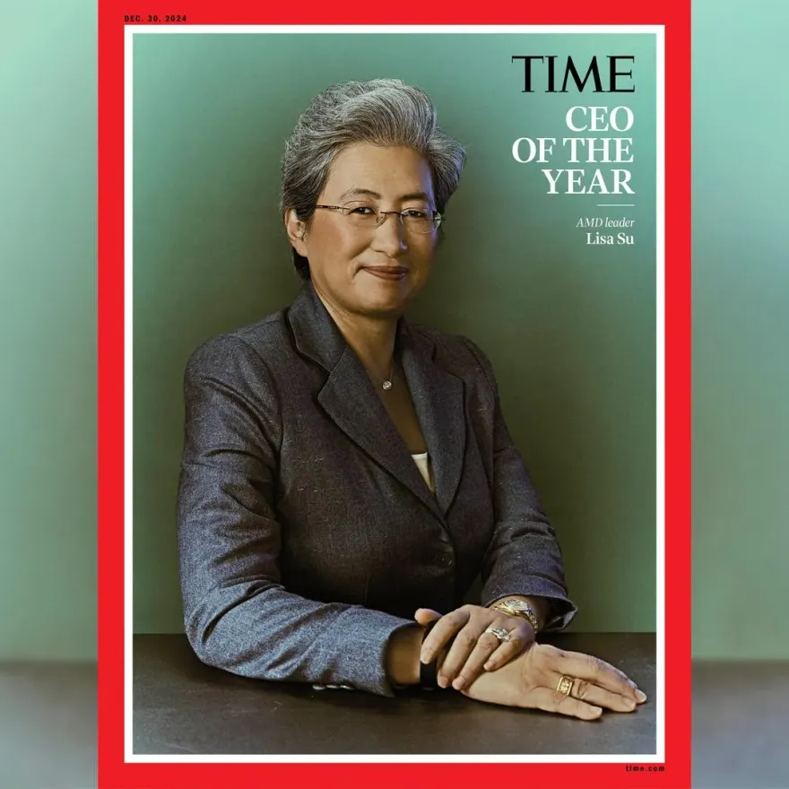 AI代表性人物！蘇姿丰獲「時代雜誌」評選為2024年度最佳CEO